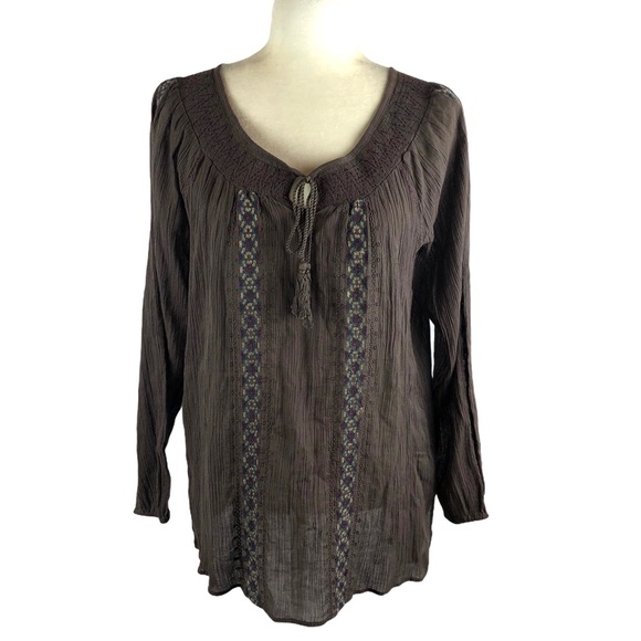 Nine West Tops - Nine West Vintage America Jeans Embroidered Top